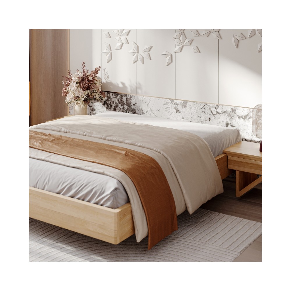 Łóżko dębowe ZEN Lite lewitujące Łóżko dębowe ZEN Lite lewitujące