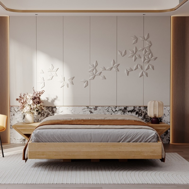 Łóżko dębowe ZEN Lite lewitujące Łóżko dębowe ZEN Lite lewitujące