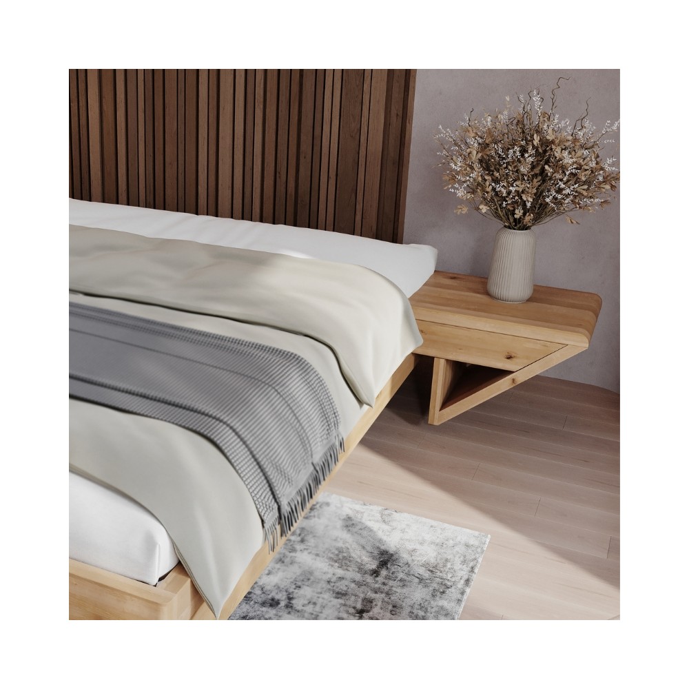 Szafka nocna ZEN z szufladką dębowa dziki dąb prawa