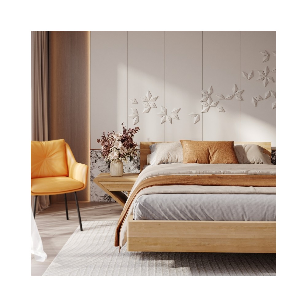 Łóżko Lewitujące Zen, Dębowe | Polskie | Drewniane do Sypialni