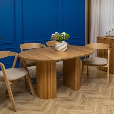 Stół dębowy Japandi rozkładany | Styl Japandi | POLANO_MEBLE Stół dębowy Japandi rozkładany | Styl Japandi | POLANO_MEBLE