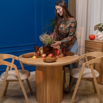 Stół dębowy Japandi rozkładany | Styl Japandi | POLANO_MEBLE Stół dębowy Japandi rozkładany | Styl Japandi | POLANO_MEBLE