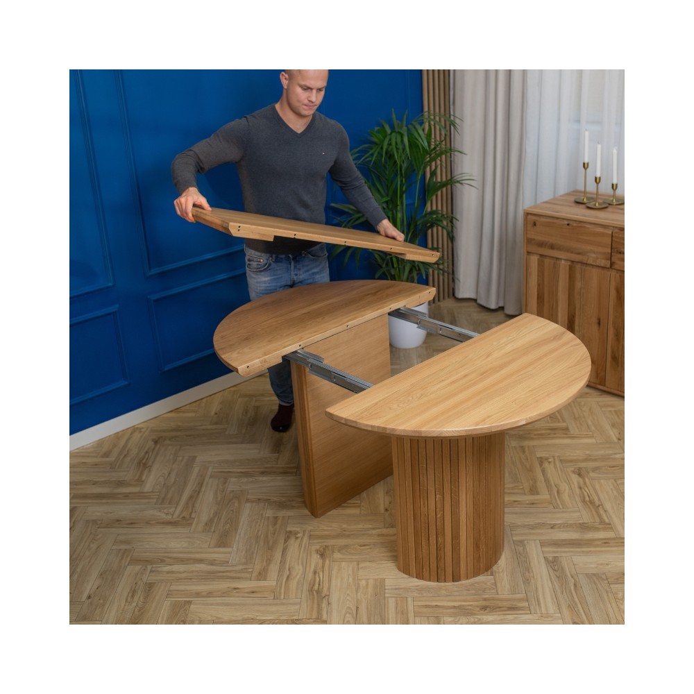 Stół dębowy Japandi rozkładany | Styl Japandi | POLANO_MEBLE Stół dębowy Japandi rozkładany | Styl Japandi | POLANO_MEBLE