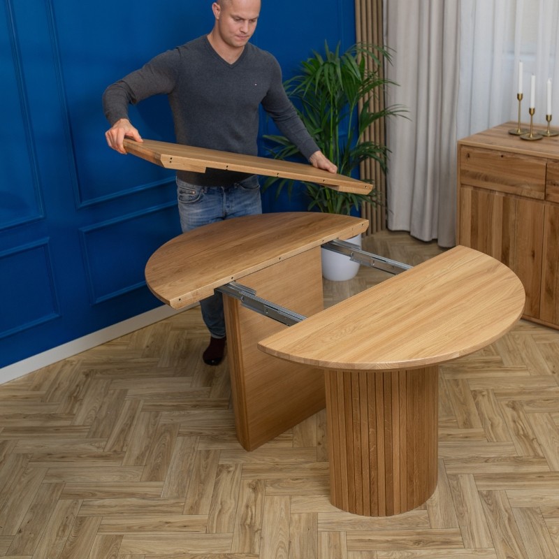 Stół dębowy Japandi rozkładany | Styl Japandi | POLANO_MEBLE Stół dębowy Japandi rozkładany | Styl Japandi | POLANO_MEBLE