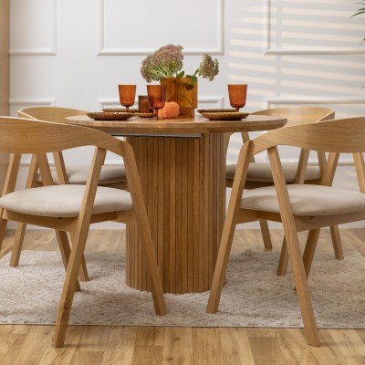 Stół dębowy Japandi rozkładany | Styl Japandi | POLANO_MEBLE Stół dębowy Japandi rozkładany | Styl Japandi | POLANO_MEBLE