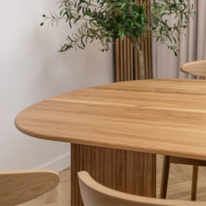 Stół NOA Japandi z litego dębu | Lamelowy stół do jadalni | Stół NOA Japandi z litego dębu | Lamelowy stół do jadalni |