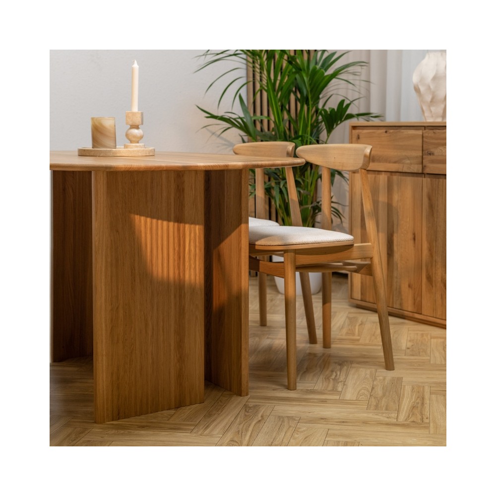 Stół NOA Japandi z litego dębu | Lamelowy stół do jadalni | Stół NOA Japandi z litego dębu | Lamelowy stół do jadalni |