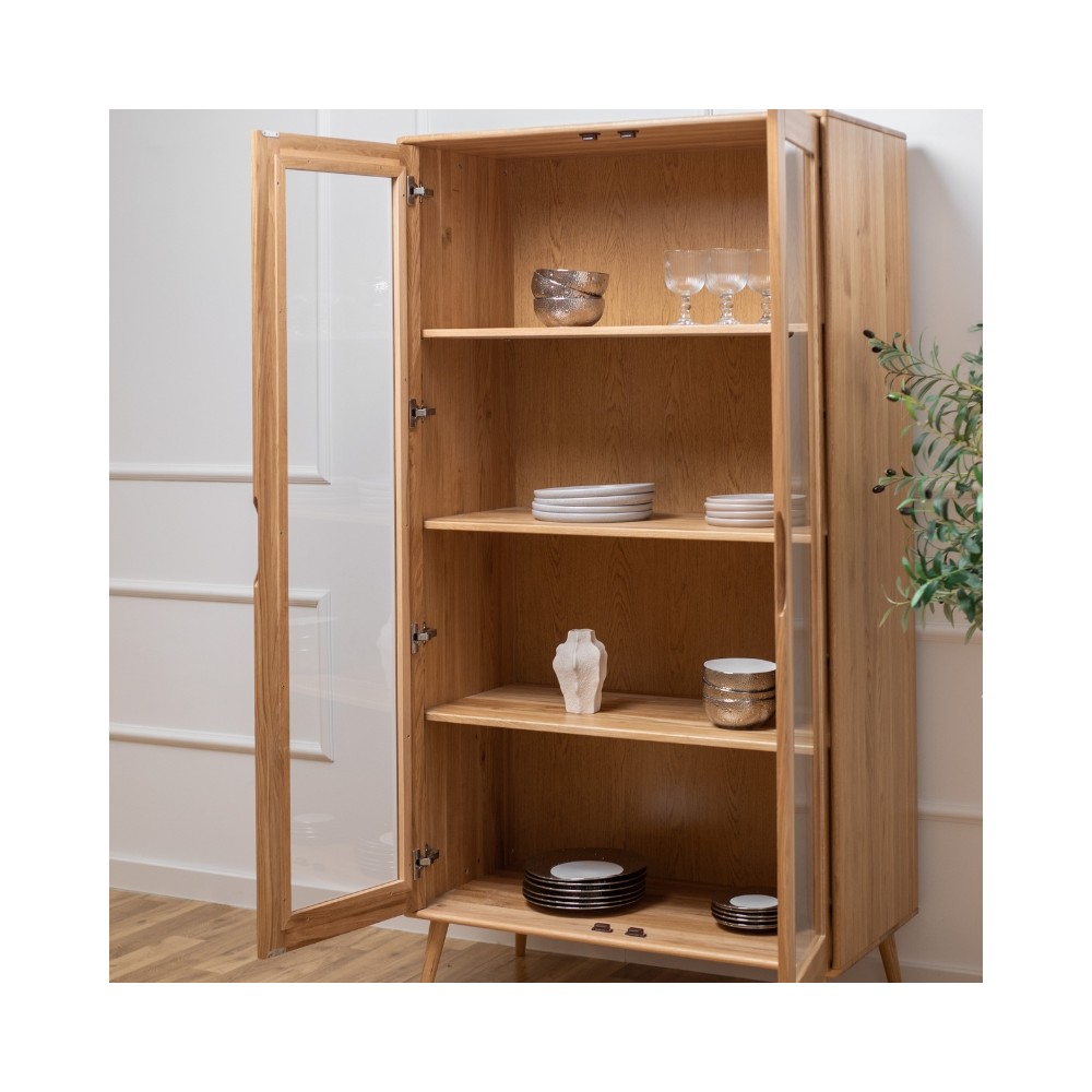 Dębowa witryna Nelson, dziki dąb 2d