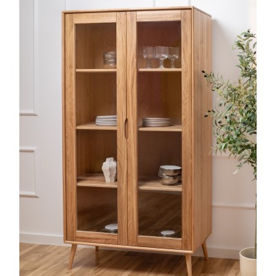 Dębowa witryna Nelson, dziki dąb 2d