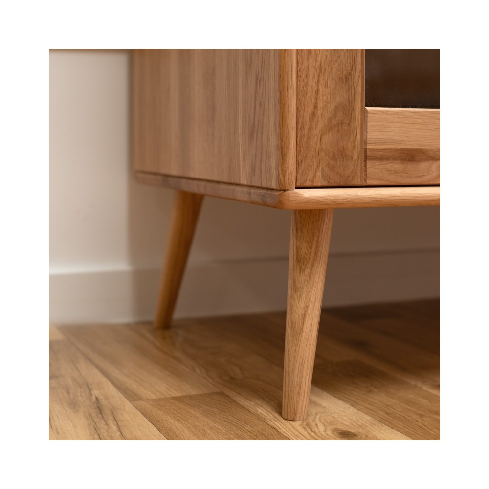 Dębowa witryna Nelson, dziki dąb 2d