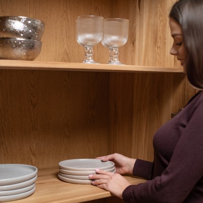 Dębowa witryna Nelson, dziki dąb 2d