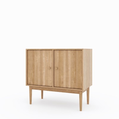 Komoda Oslo 2D – dębowa, lakierowana, polska manufaktura