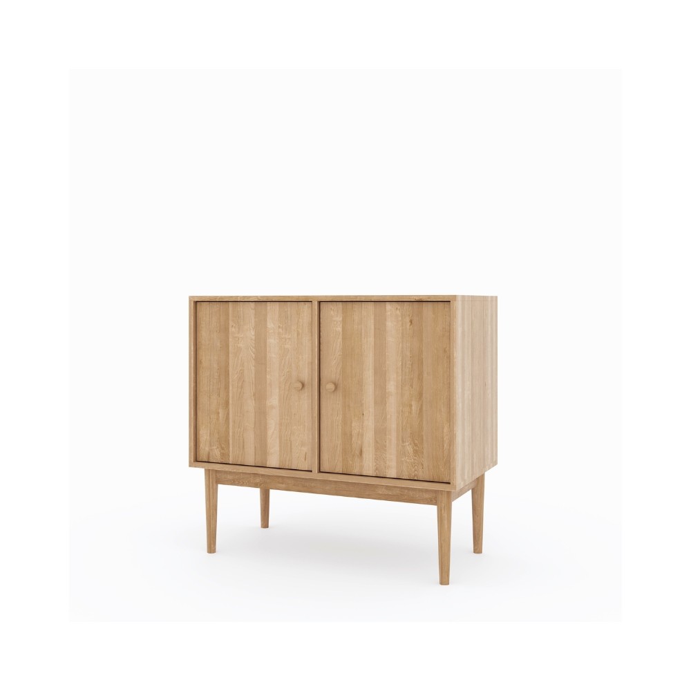 Komoda Oslo 2D – dębowa, lakierowana, polska manufaktura