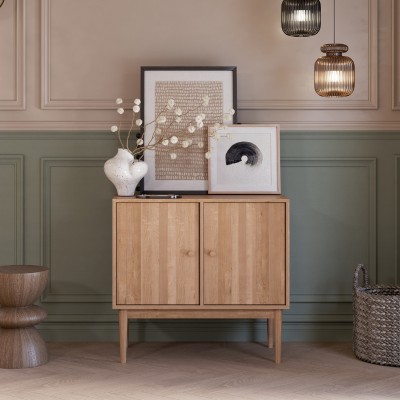 Komoda Oslo 2D – dębowa, lakierowana, polska manufaktura