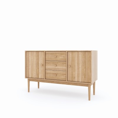 Komoda Oslo 2D+3 – duża dębowa, lakierowana, polska manufaktura