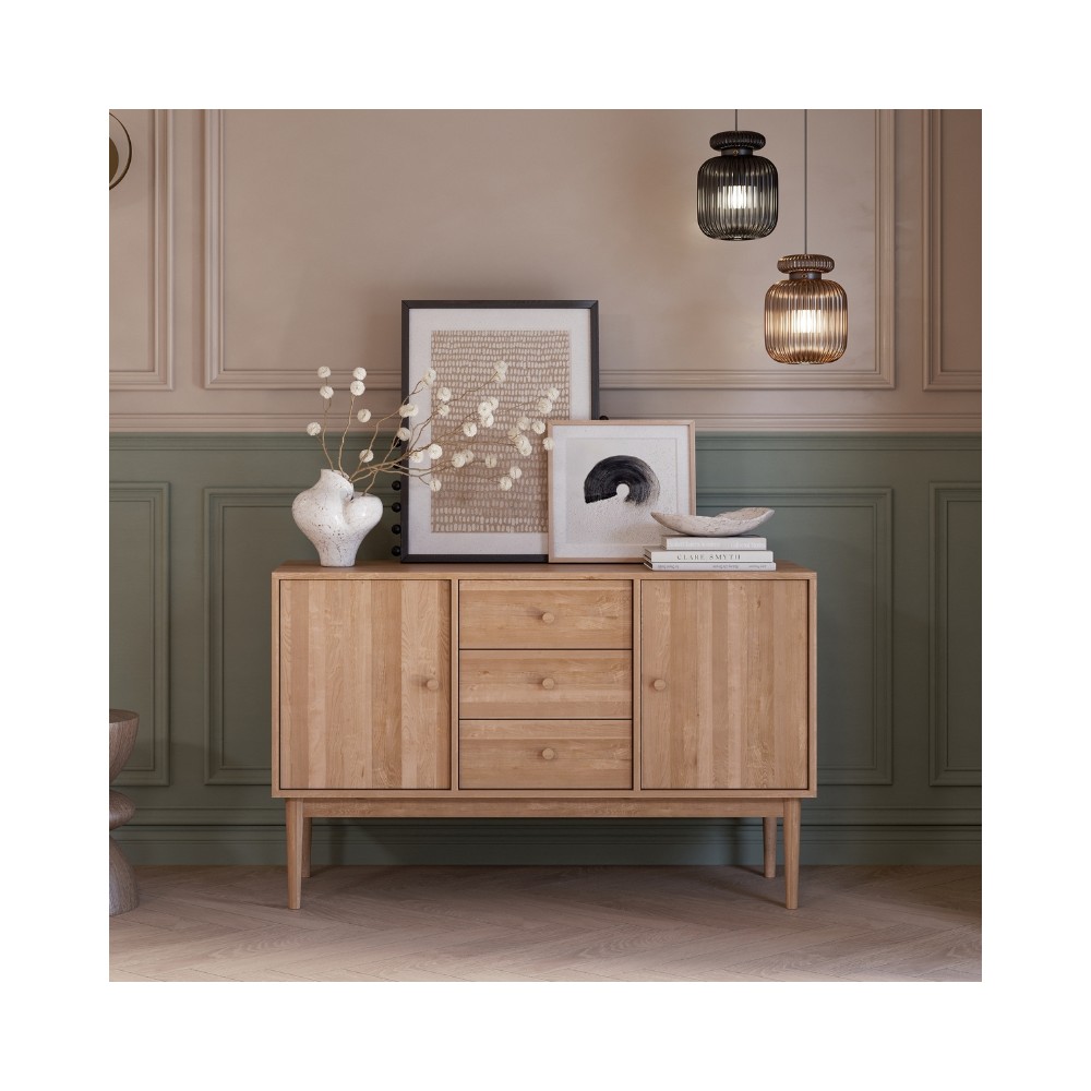 Komoda Oslo 2D+3 – duża dębowa, lakierowana, polska manufaktura