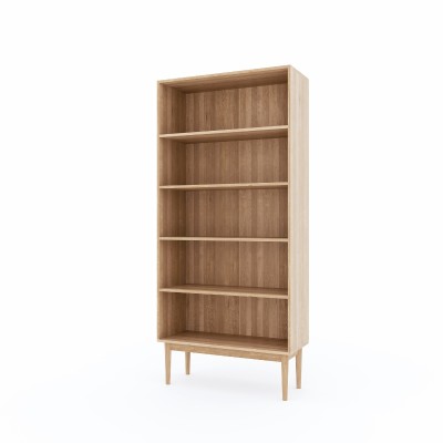 Regał Oslo – dębowy, lakierowany, polska manufaktura