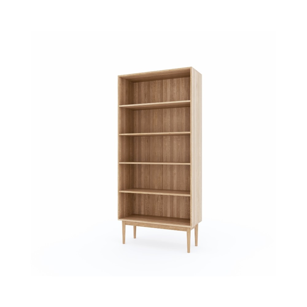 Regał Oslo – dębowy, lakierowany, polska manufaktura