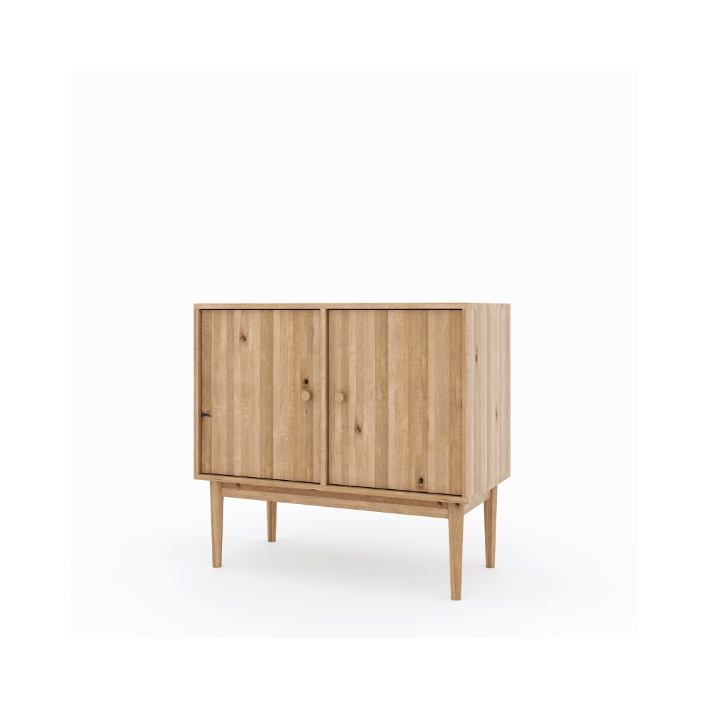 Komoda Oslo 2D – dębowa, lakierowana, polska manufaktura