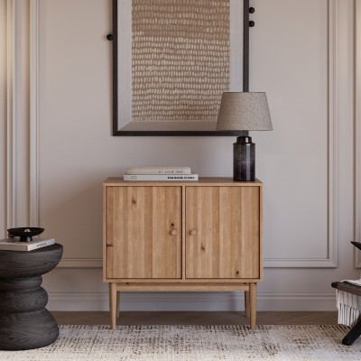 Komoda Oslo 2D – dębowa, lakierowana, polska manufaktura