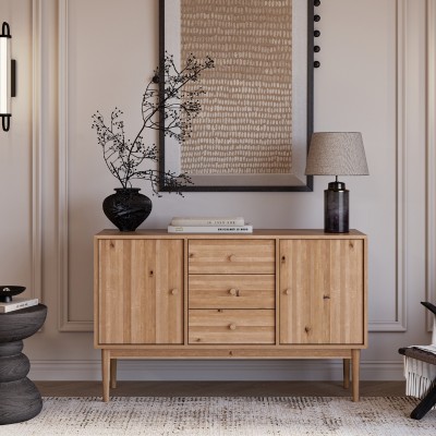 Komoda Oslo 2D+3 – duża dębowa, lakierowana, polska manufaktura