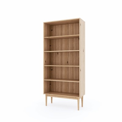 Regał Oslo – dębowy, lakierowany, polska manufaktura