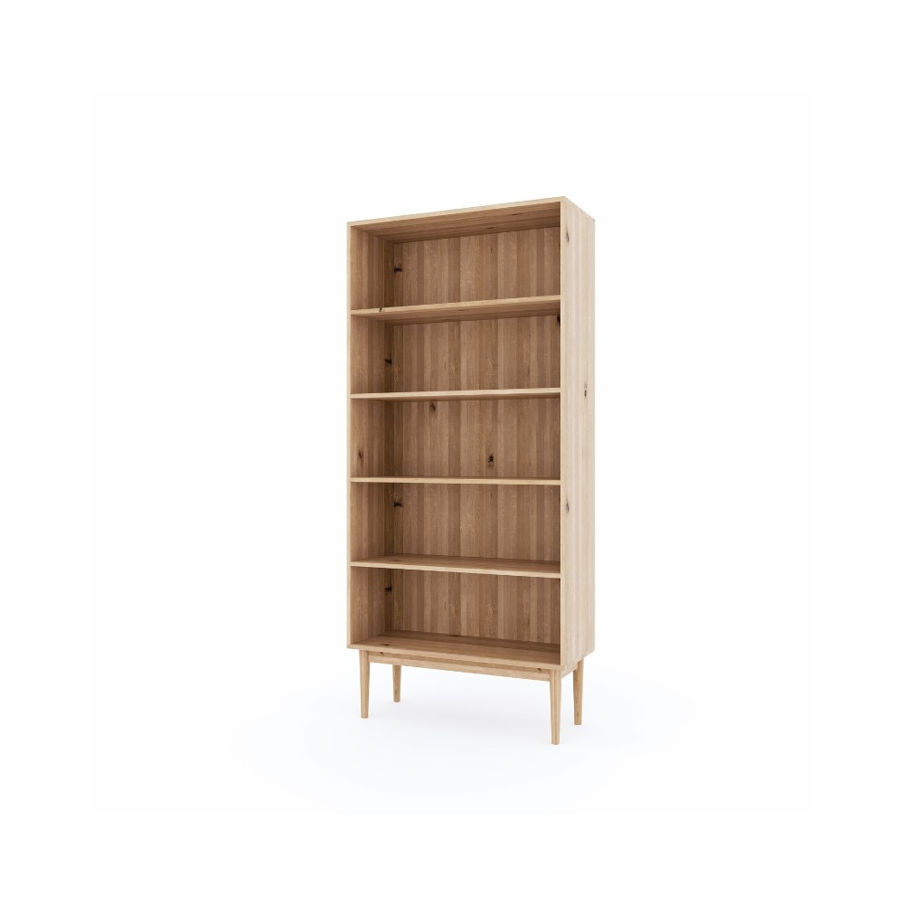 Regał Oslo – dębowy, lakierowany, polska manufaktura
