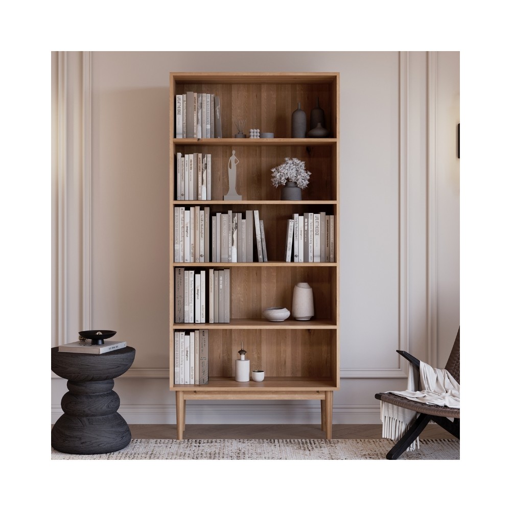 Regał Oslo – dębowy, lakierowany, polska manufaktura