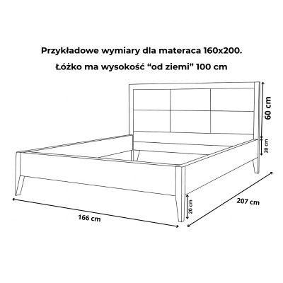 Łóżko Bukowe Retro | Polskie | Drewniane do Sypialni