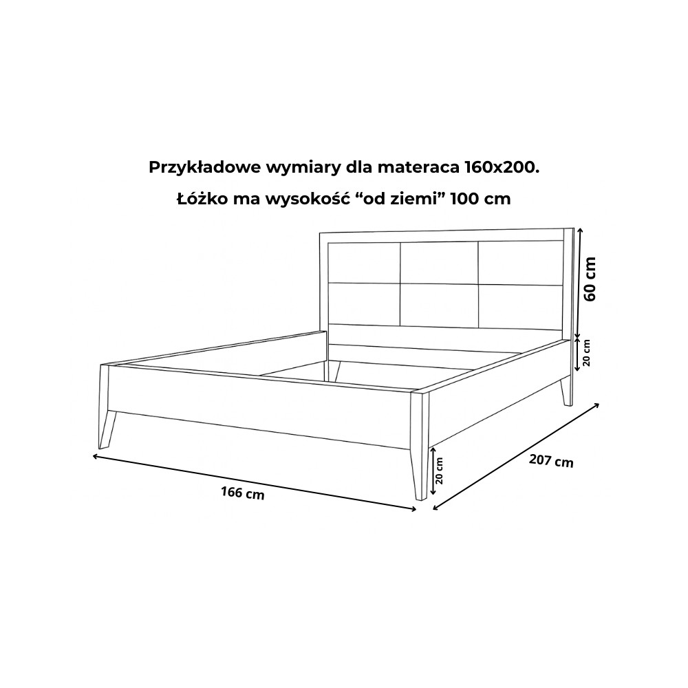 Łóżko Bukowe Retro | Polskie | Drewniane do Sypialni