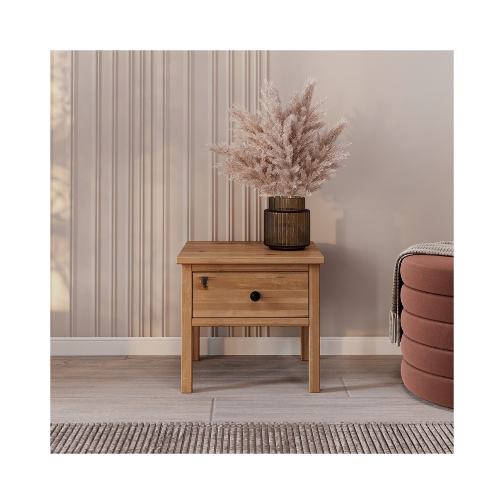 Dębowa szafka nocna SCANDIC 1s dziki dąb