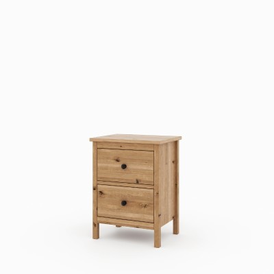 Dębowa szafka nocna SCANDIC 2s dziki dąb