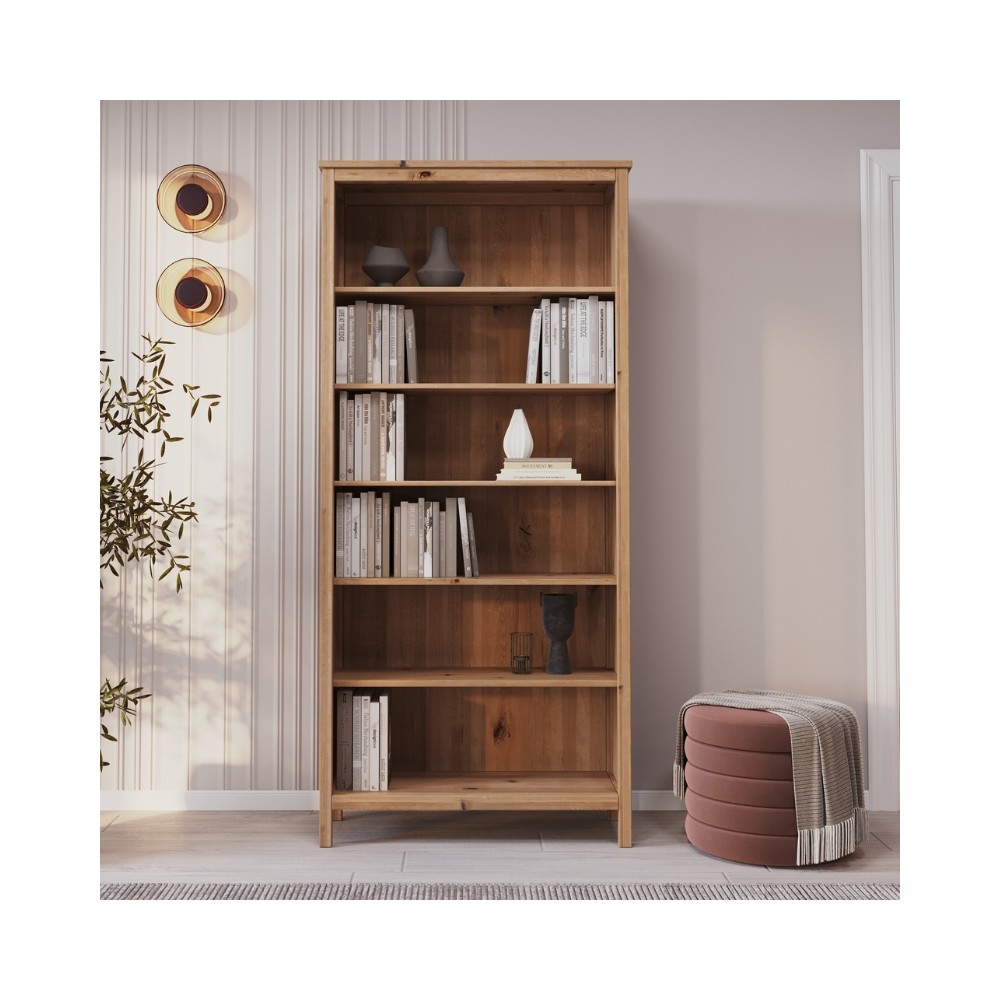 Dębowy regał SCANDIC dziki dąb