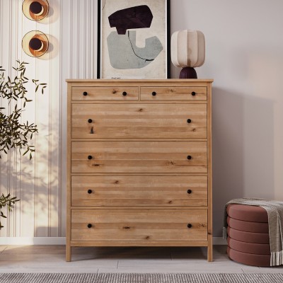 Dębowa komoda SCANDIC 6s dziki dąb