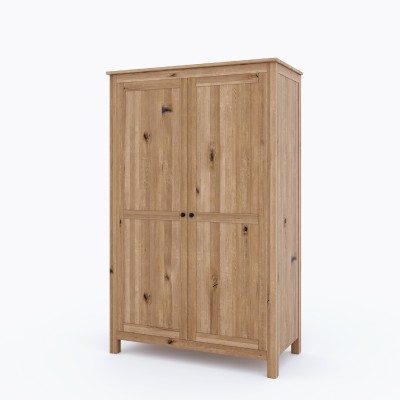 Dębowa szafa dwudrzwiowa SCANDIC dziki dąb