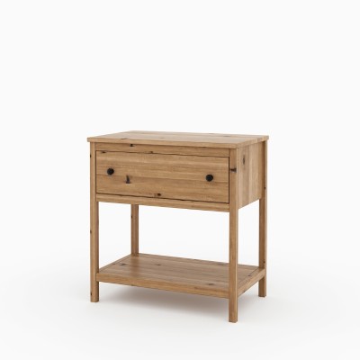 Dębowa wyspa kuchenna, komoda SCANDIC dziki dąb