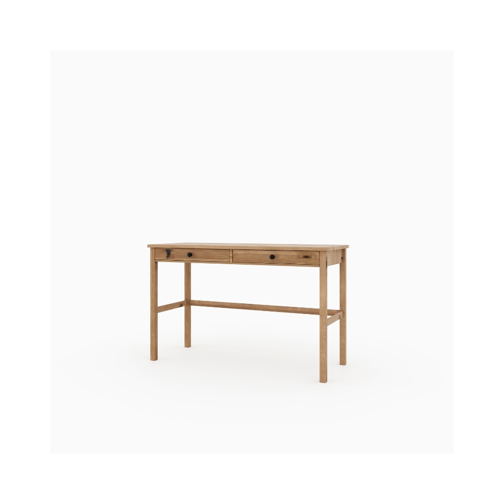 Dębowe biurko, konsola SCANDIC 2s dziki dąb