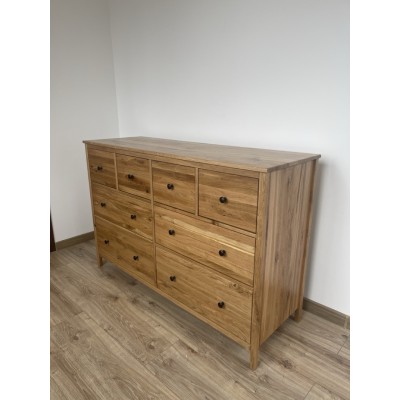 Szeroka komoda dębowa SCANDIC – lity dąb, lakierowana, polska produkcja