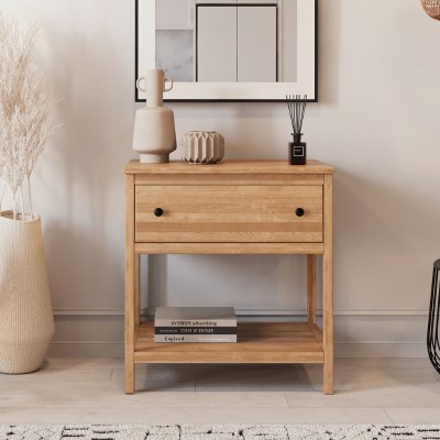 Dębowa komoda / wyspa kuchenna SCANDIC – lity dąb, lakierowana