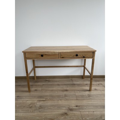 Dębowa konsola / biurko SCANDIC – z szufladami, lakierowane