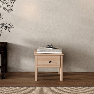 Bukowa szafka nocna w stylu skandynawskim Scandic 1s
