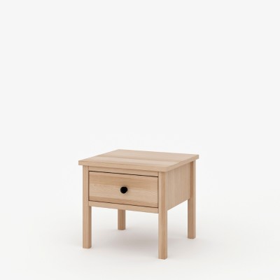 Bukowa szafka nocna w stylu skandynawskim Scandic 1s
