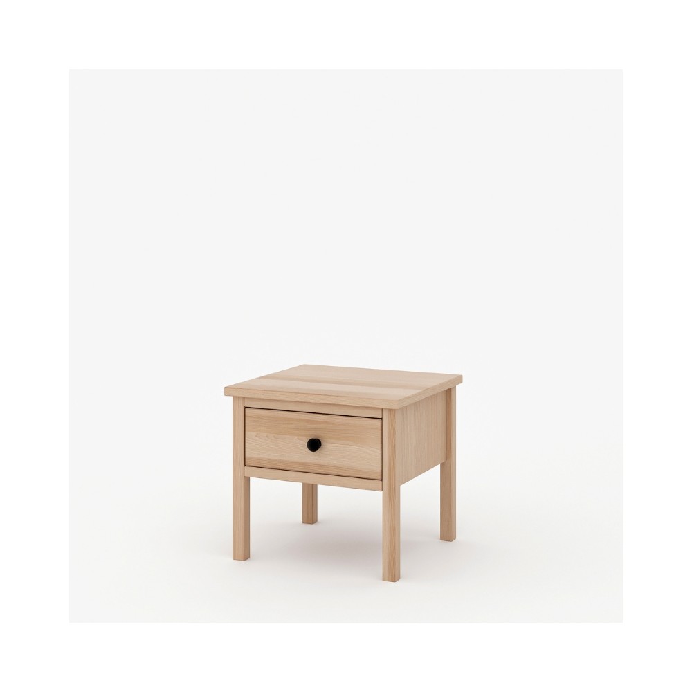 Bukowa szafka nocna w stylu skandynawskim Scandic 1s