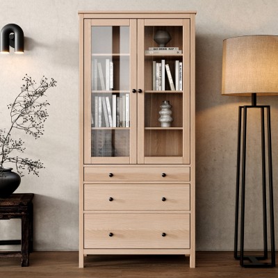 Bukowa witryna w stylu skandynawskim Scandic 2d+3s