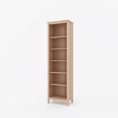 Bukowy pojedynczy regał w stylu skandynawskim Scandic