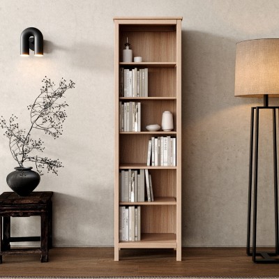 Bukowy pojedynczy regał w stylu skandynawskim Scandic