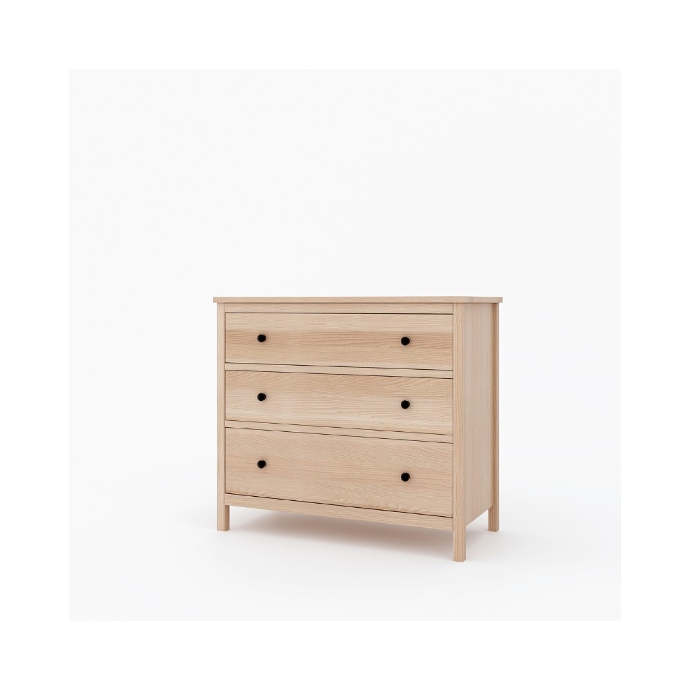 Bukowa komoda w stylu skandynawskim Scandic 3s