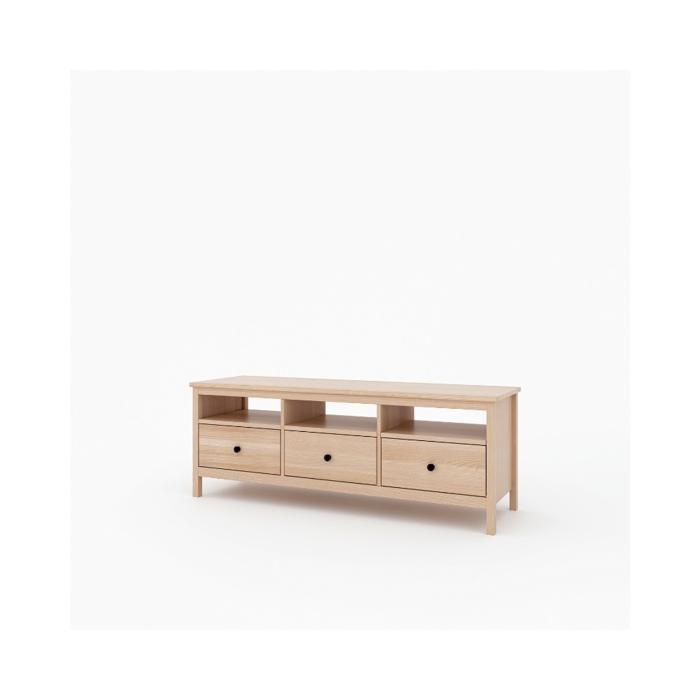 Bukowa komoda RTV w stylu skandynawskim Scandic