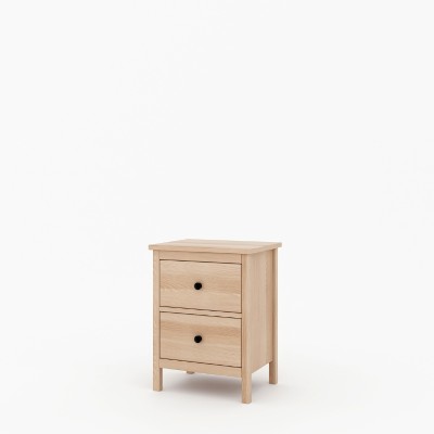 Bukowa szafka nocna w stylu skandynawskim Scandic 2s
