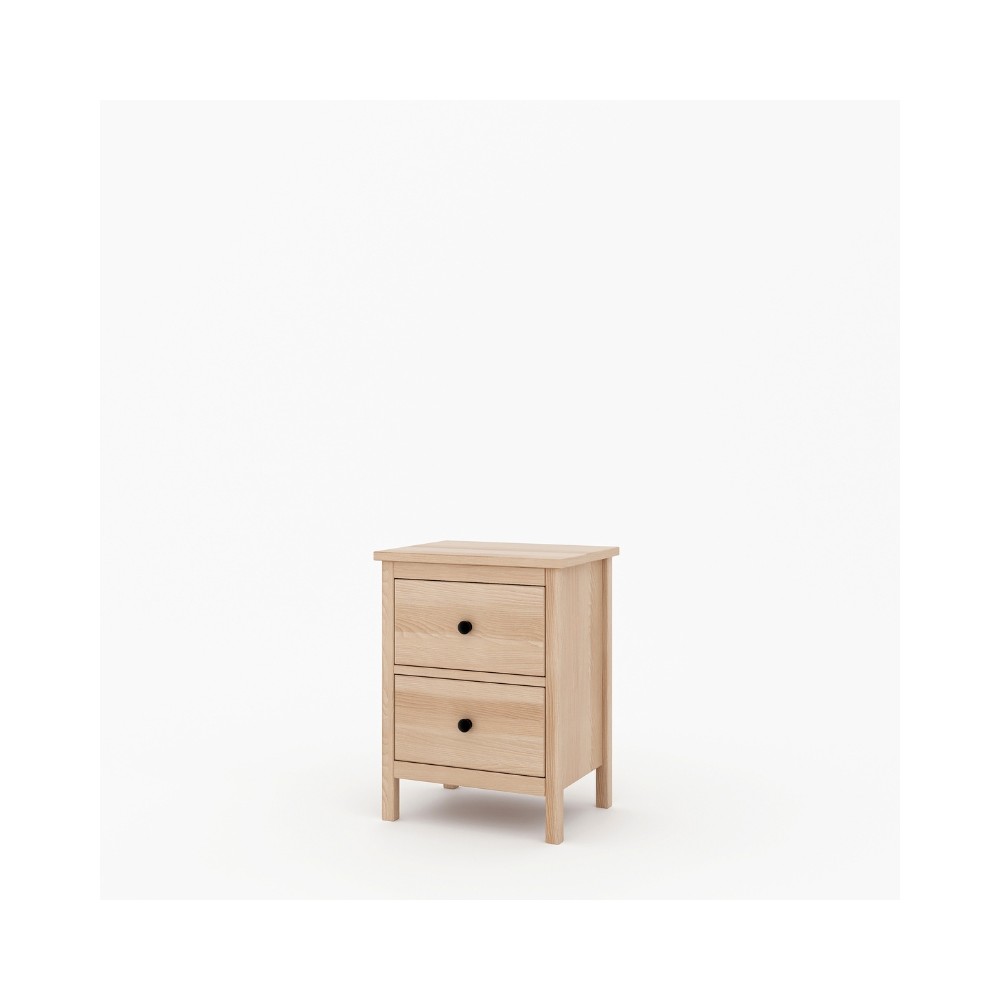Bukowa szafka nocna w stylu skandynawskim Scandic 2s